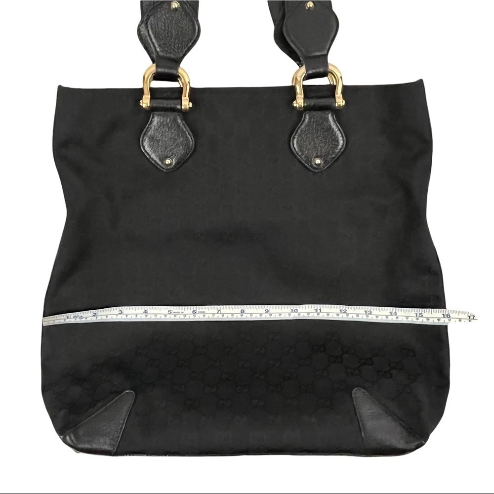 GUCCI oversized signature monogram canvas hobo tote bag - Picture 14 of 16